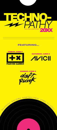 Technopathy 20XX Ticket Stub (Hypothetical EDM Festival)