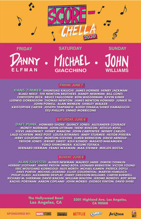 Score-Chella 2030 Line-Up Poster